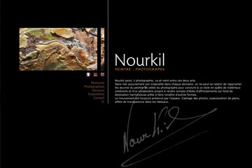 Le site de l'artiste Nourkil
