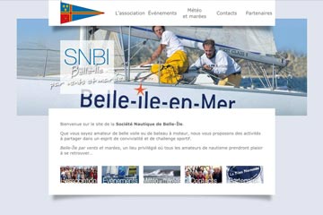 Le site de la Société Nautique de Belle-Île